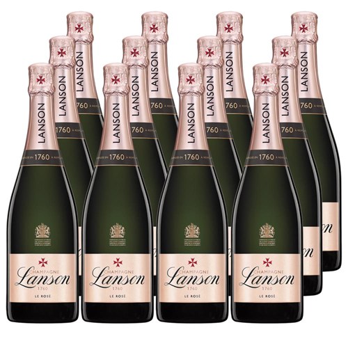 Lanson Le Rose Label Champagne 75cl Case of 12 Champagne